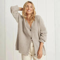 Aria Oversized Knit Button Cardigan