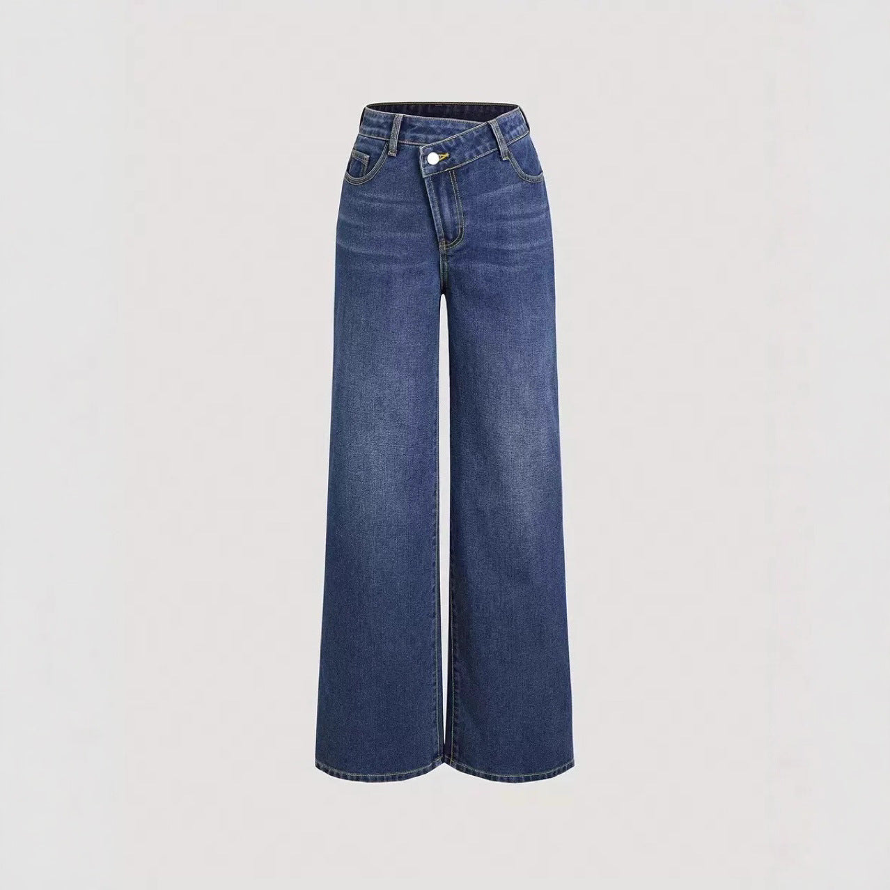 Artisio | Women Asymmetrical Wide Leg Jeans