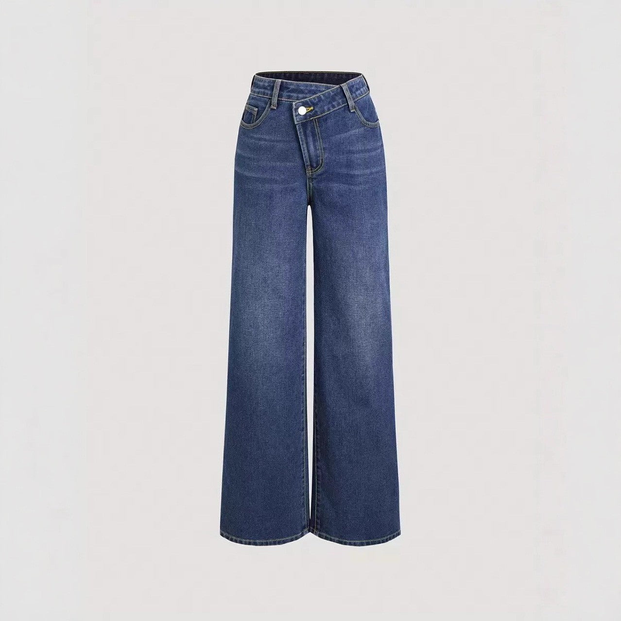 Artisio | Women Asymmetrical Wide Leg Jeans