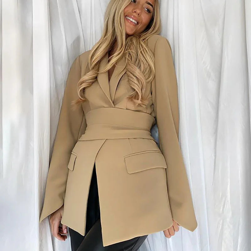 Artisio | Women Belted Blazer