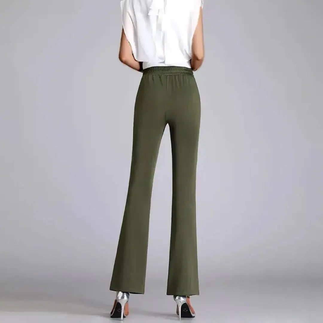 Artisio Celeste Women's High-Waist Flared Pants