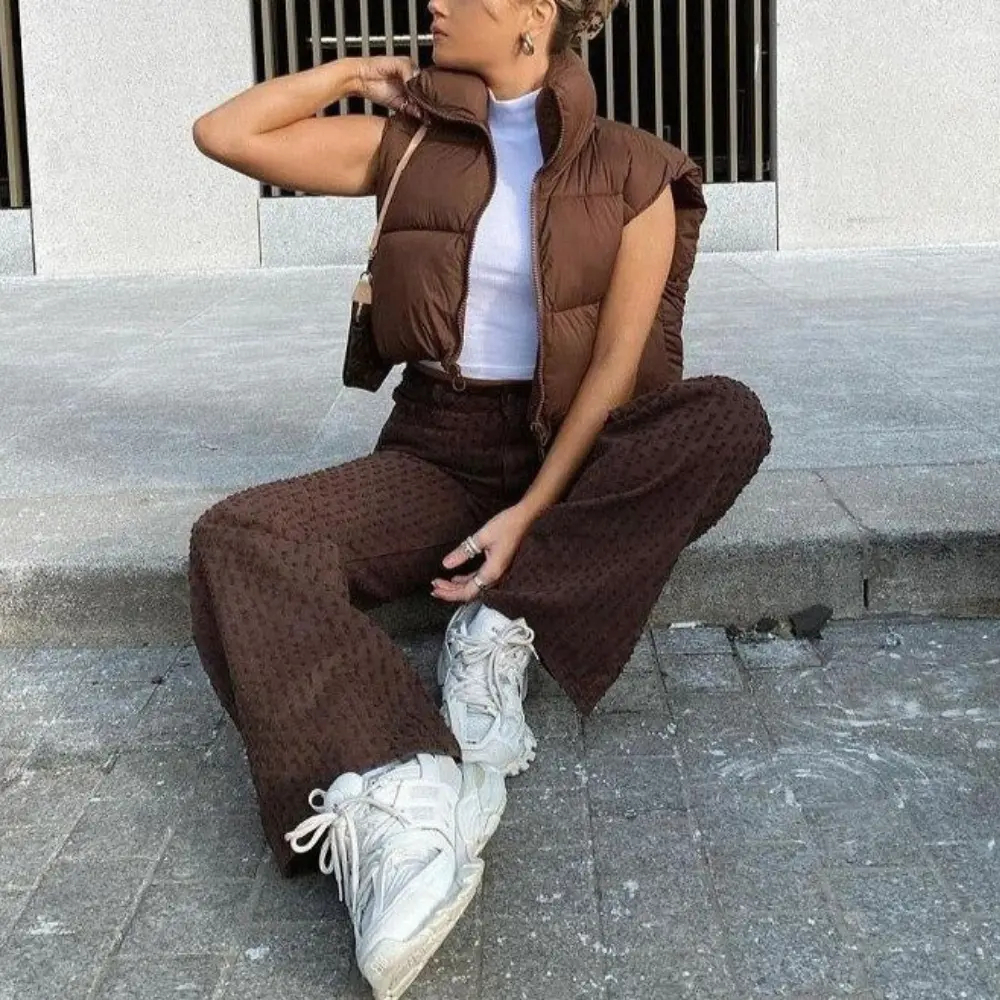 Ariana Cropped Puffer Vest