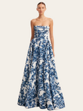 Ariana - Elegant Strapless Maxi Dress